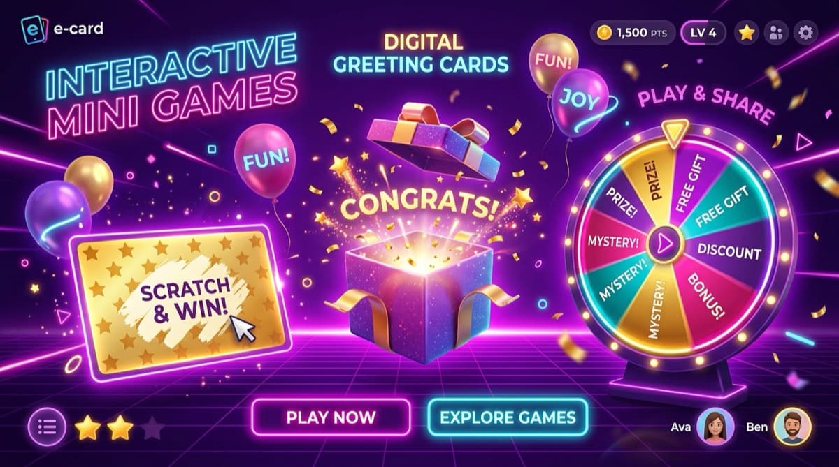 Cara Membuat Kartu Ucapan Digital Interaktif (Kado 3D, Kuis, Kartu Gosok & Roda Keberuntungan) 🎮